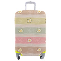 stripes floral designs Luggage Cover (Medium) from ArtsNow.com