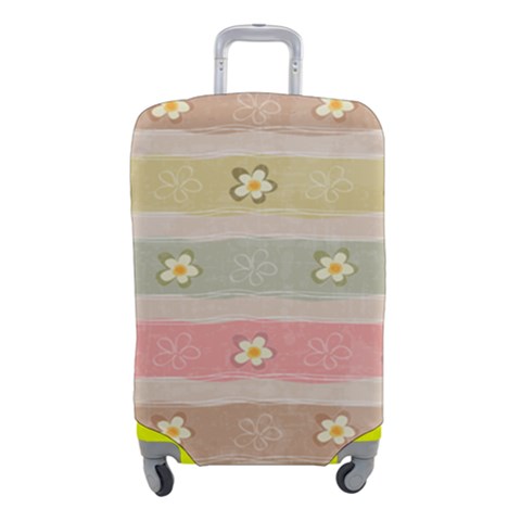 stripes floral designs Luggage Cover (Small) from ArtsNow.com