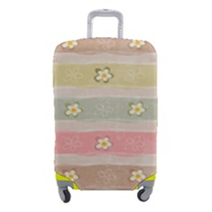 stripes floral designs Luggage Cover (Small) from ArtsNow.com