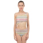 stripes floral designs Spliced Up Two Piece Swimsuit