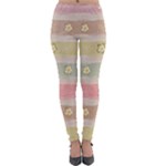 stripes floral designs Lightweight Velour Leggings