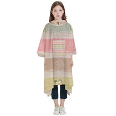 stripes floral designs Kids  Hooded Rain Ponchos from ArtsNow.com