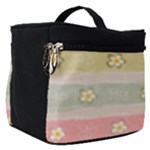 stripes floral designs Make Up Travel Bag (Small)