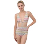 stripes floral designs Tied Up Two Piece Swimsuit