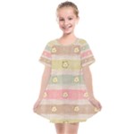 stripes floral designs Kids  Smock Dress