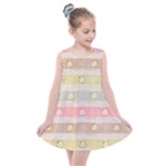 stripes floral designs Kids  Summer Dress