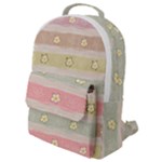 stripes floral designs Flap Pocket Backpack (Small)