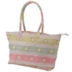 stripes floral designs Canvas Shoulder Bag