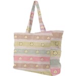 stripes floral designs Simple Shoulder Bag