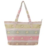 stripes floral designs Full Print Shoulder Bag