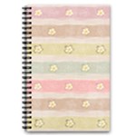 stripes floral designs 5.5  x 8.5  Notebook