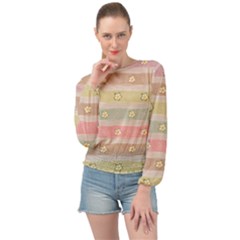 Banded Bottom Chiffon Top 