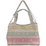 stripes floral designs Double Compartment Shoulder Bag