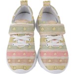 stripes floral designs Kids  Velcro Strap Shoes