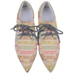 stripes floral designs Pointed Oxford Shoes