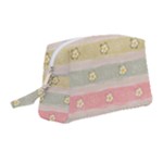 stripes floral designs Wristlet Pouch Bag (Medium)