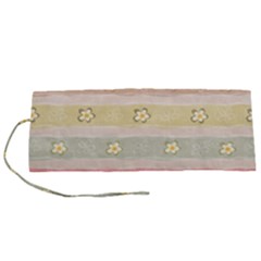 stripes floral designs Roll Up Canvas Pencil Holder (S) from ArtsNow.com