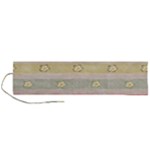 stripes floral designs Roll Up Canvas Pencil Holder (L)