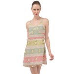 stripes floral designs Summer Time Chiffon Dress