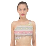 stripes floral designs Spliced Up Bikini Top 