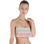 stripes floral designs Layered Top Bikini Top 