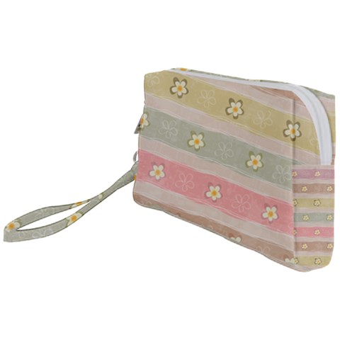 stripes floral designs Wristlet Pouch Bag (Small) from ArtsNow.com