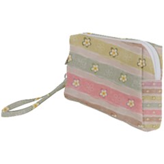 stripes floral designs Wristlet Pouch Bag (Small) from ArtsNow.com