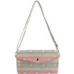 stripes floral designs Removable Strap Clutch Bag