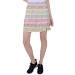 stripes floral designs Tennis Skirt