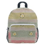 stripes floral designs Kids  Age 5-10 Lightweight School Backpack with Side Pockets