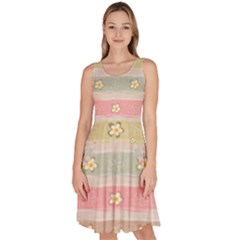 Knee Length Skater Dress With Pockets 