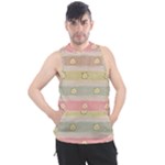 stripes floral designs Men s Sleeveless Hoodie