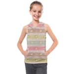 stripes floral designs Kids  Sleeveless Hoodie