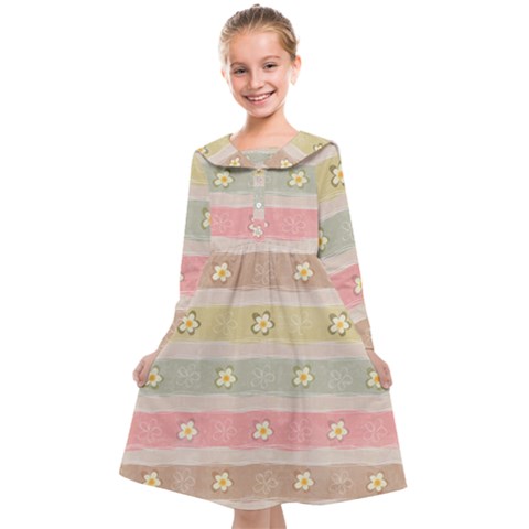 stripes floral designs Kids  Midi Sailor Dress from ArtsNow.com