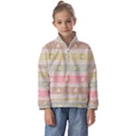 stripes floral designs Kids  Half Zip Hoodie