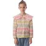 stripes floral designs Kids  Peter Pan Collar Blouse