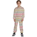 stripes floral designs Kids  Sweatshirt set