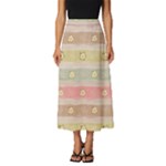 stripes floral designs Classic Midi Chiffon Skirt