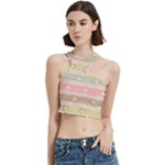 stripes floral designs Cut Out Top