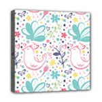 cute bird pattern Mini Canvas 8  x 8  (Stretched)