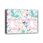 cute bird pattern Mini Canvas 7  x 5  (Stretched)