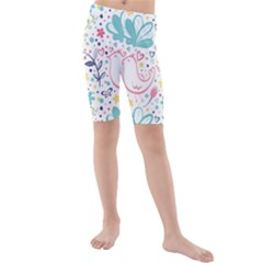 Kids  Mid Length Swim Shorts 