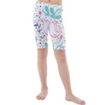 cute bird pattern Kids  Mid Length Swim Shorts