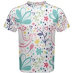 cute bird pattern Men s Cotton T-Shirt