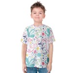 cute bird pattern Kids  Cotton T-Shirt