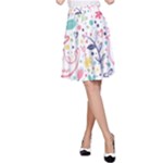 cute bird pattern A-Line Skirt