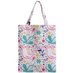 cute bird pattern Zipper Classic Tote Bag