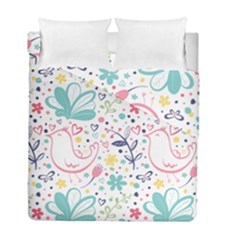 cute bird pattern Duvet Cover Double Side (Full/ Double Size) from ArtsNow.com