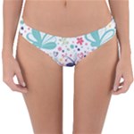 cute bird pattern Reversible Hipster Bikini Bottoms