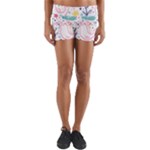 cute bird pattern Yoga Shorts